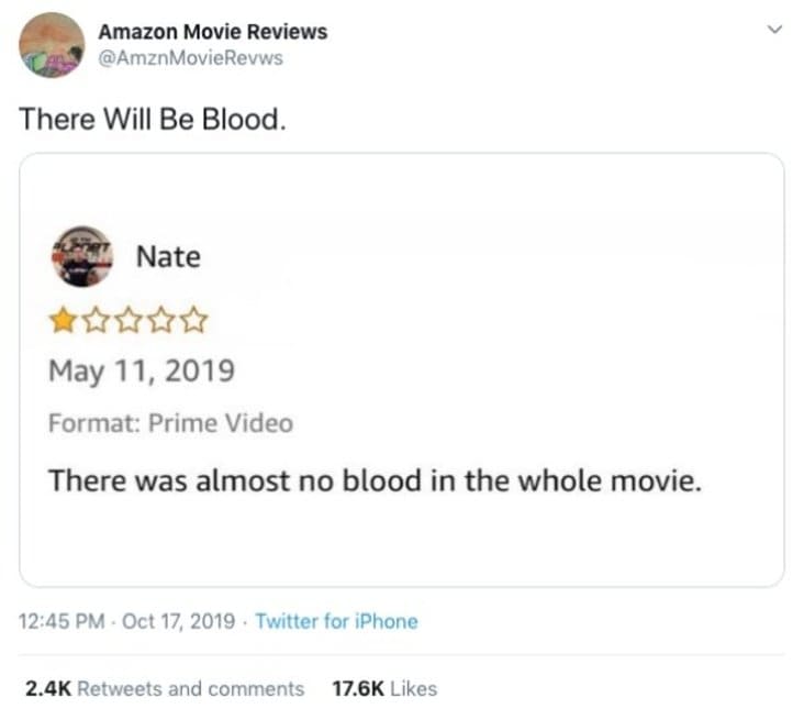 worst amazon movie reviews