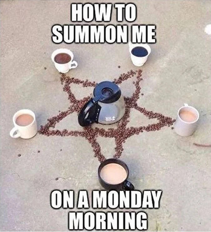 how to summon me coffee meme, coffee occult meme, coffee magic meme