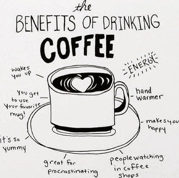 benefits of drinking coffee meme, funny coffee benefits meme